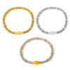 Gold Color Zinc Alloy Magnetic Fastener luxury Round Bracelets Fashion Stainless Steel Hollowed Bracelet Women's Zircon Accessories