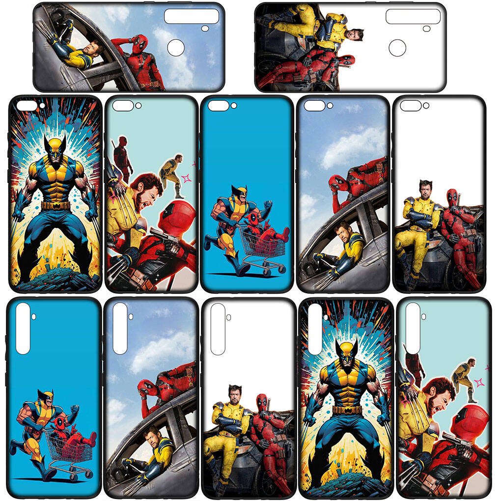 for iPhone 17 16 15 Xiaomi Poco Redmi Note 14 13 12 11 Pro Max Samsung Galaxy S25 S24 S23 OPPO Huawei Wolverine Deadpool Marvel Super Hero Phone Case