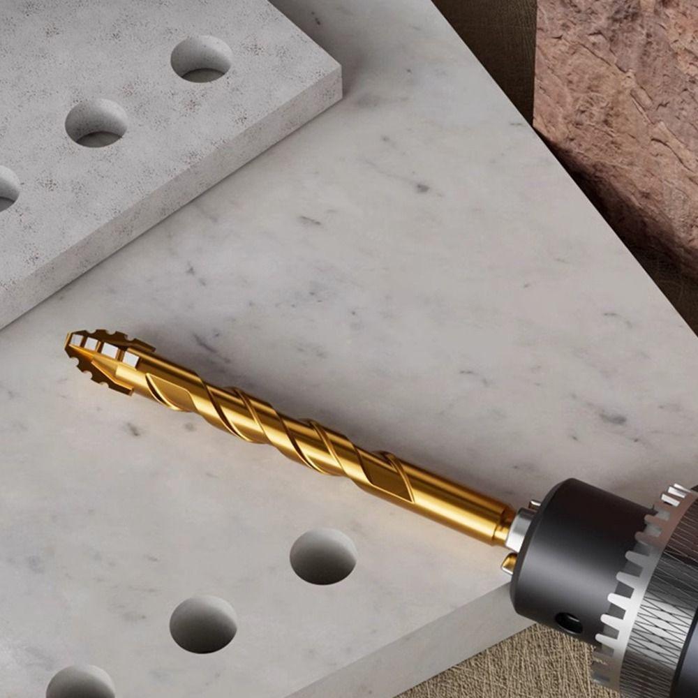 2/3/4/5Pcs Four-Edged Eccentric Drill Bit Skewed Head Concrete Drill Bit Set  Drilling Tool