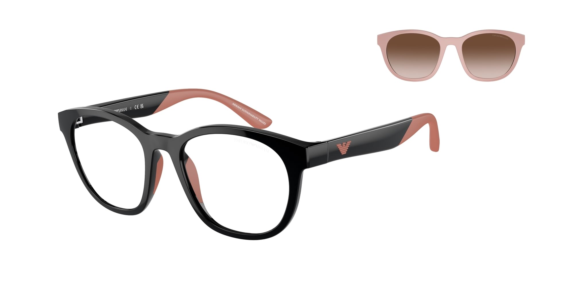 

Emporio Armani EK4001F Блестящий черный Размер 47 Детская оправа/Прозрачные линзы,