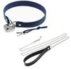 Lock Collar and Leash for Human Cosplay with SM SM Choker [DOKiDOKi] Heart-Shaped [Navy Blue] Lock, Master/Slave/Cat Costume, Goods, Restraints,
