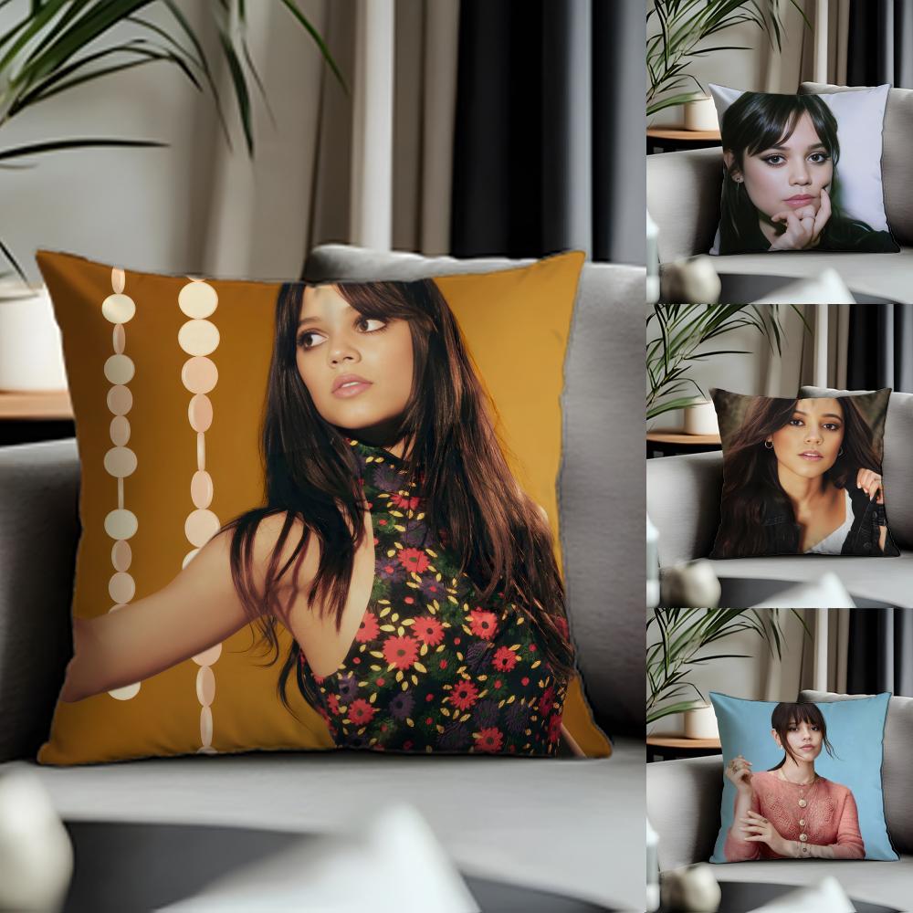 Trending JJenna Ortegaable Cushion Cover Antidustmite Pillowcase Invisible Zipper Silky Short Plush Sofa Cushion Cover