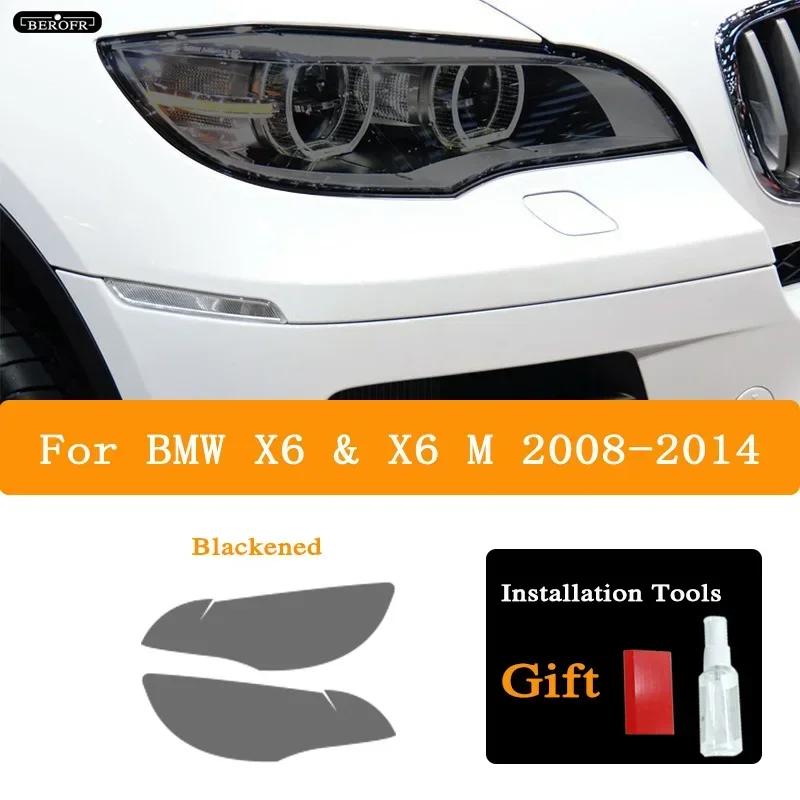 Für BMW X1 F48 X2 F39 X3 F25 G01 X4 F26 G02 X5 F15 G05 X6 F16 G06 X7 Auto Scheinwerfer Tönung Rauchschwarz Schutzfolie TPU Aufkleber