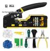 Dual-Use RJ45/RJ11 Pliers & Network Cable Repair Kit for Cat5e/Cat6
