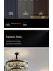 High-End Crystal Chandelier for Modern Spaces - Black, Luxury Lighting for Living Room, Bedroom, Bar, Restaurant, or Villa