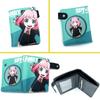 Anime Loid Anya Forger Yor PU Short Folding Wallet Coin Purse with Interior Zipper Pocket