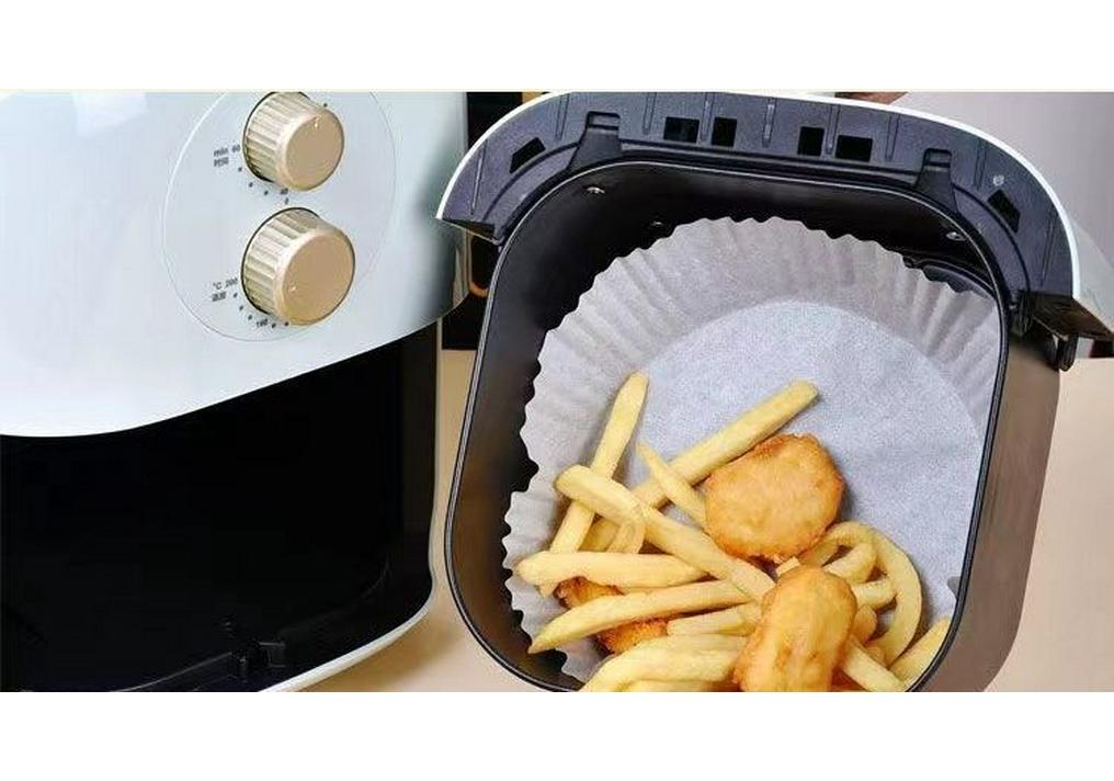 High-Temp Resistant Silicone Oil-Absorbing Air Fryer Paper Tray for Oven & BBQ