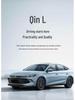 All-Season BYD Qin L Seat Covers: Breathable Linen with Perforated Leather, Fully Enclosed and Ventilated