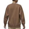 Jordan Flight Fleece Crewneck Soft Comfortable Stylish Sweatshirt Women Sweatshirt Ancient-Brown FV7054-223