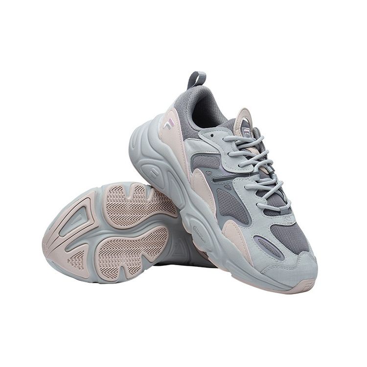 FILA Women's Mars II Alloy Gray Low Top Platform Retro Casual Sneakers F12W141116FAG