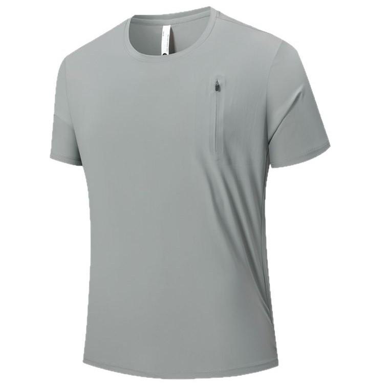 Zomer Sport T-shirt voor Heren, Sneldrogend, IJszijde, Ronde Hals, Korte Mouwen, Losvallend, Koppelstijl 2025