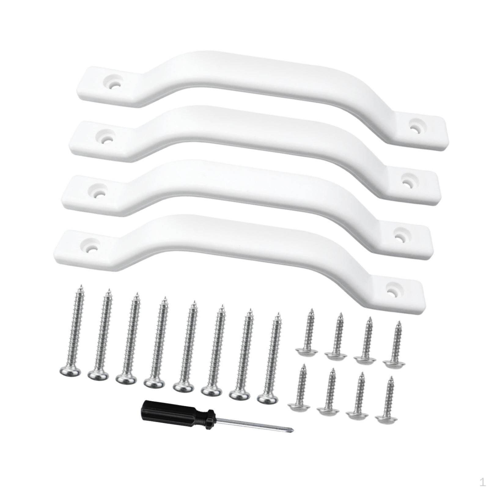 

Автомобильный поручень, вспомогательная планка для входной двери, простая установка, поручень для автофургона, фурнитура для автодома 4 Pieces Door Handle