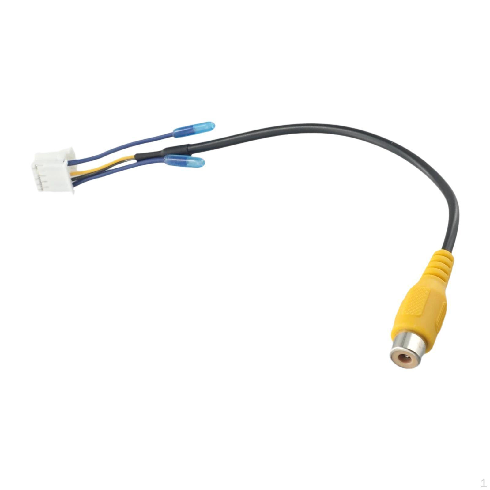

Car Stereo Radio RCA Plug, Accessories Wear Resistant Reversing Rear View Cable Adaptor
