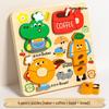 Montessori Handmade Wooden Animal Puzzle Board for Children Aged 0-3 - Early Education Shape Toy