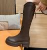 Long boots women's 2025 autumn and winter new ins thick-soled thick-heeled high knight boots, but knee-length fashion boots are versatile