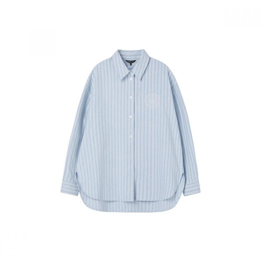 Lap Stripe Embroidered Basic Shirt As1wb262