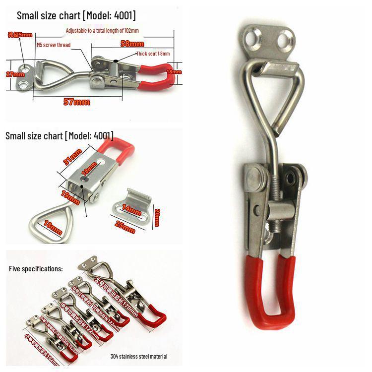 304 Stainless Steel Adjustable Toggle Latch Clamp