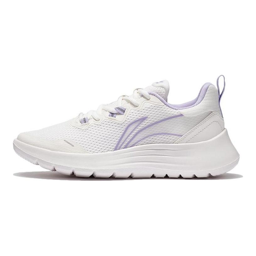 Li Ning Low top Running Shoes Women's White Purple ARSS042-3