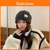 Pattern Women Letter Knit Hat With Acrylic Material And Wind Resistant Features