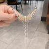 Elegant 2025 Korean Bow Pearl Rhinestone Hair Clip - Internet Celebrity Style