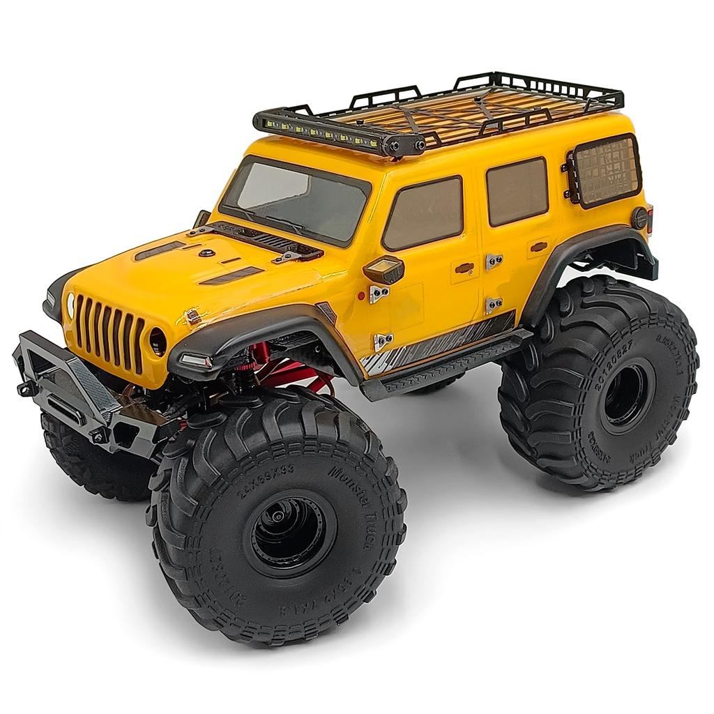 TRZX 4pcs Rubber RC Car Tires & Wheel Rims for 1/24 Scale Axial SCX24 RC Crawler Car Accessories