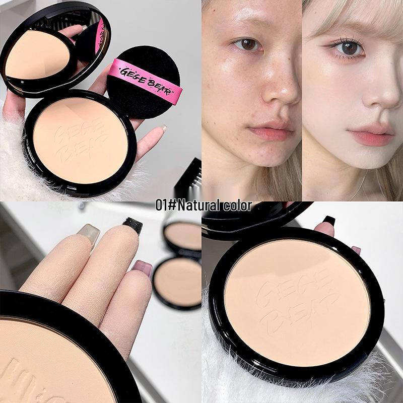 Gegebear Long-Lasting Matte Loose Powder: Soft-Focus, Brightening, and Skin Tone Correction for a Flawless Finish. 20g