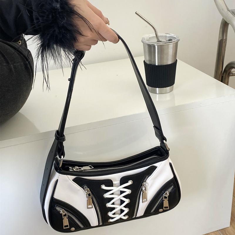 Portable Women's Armpit Bag All-In-One Shoulder Bag French Niche Bag Western Style Fashionable Bag New