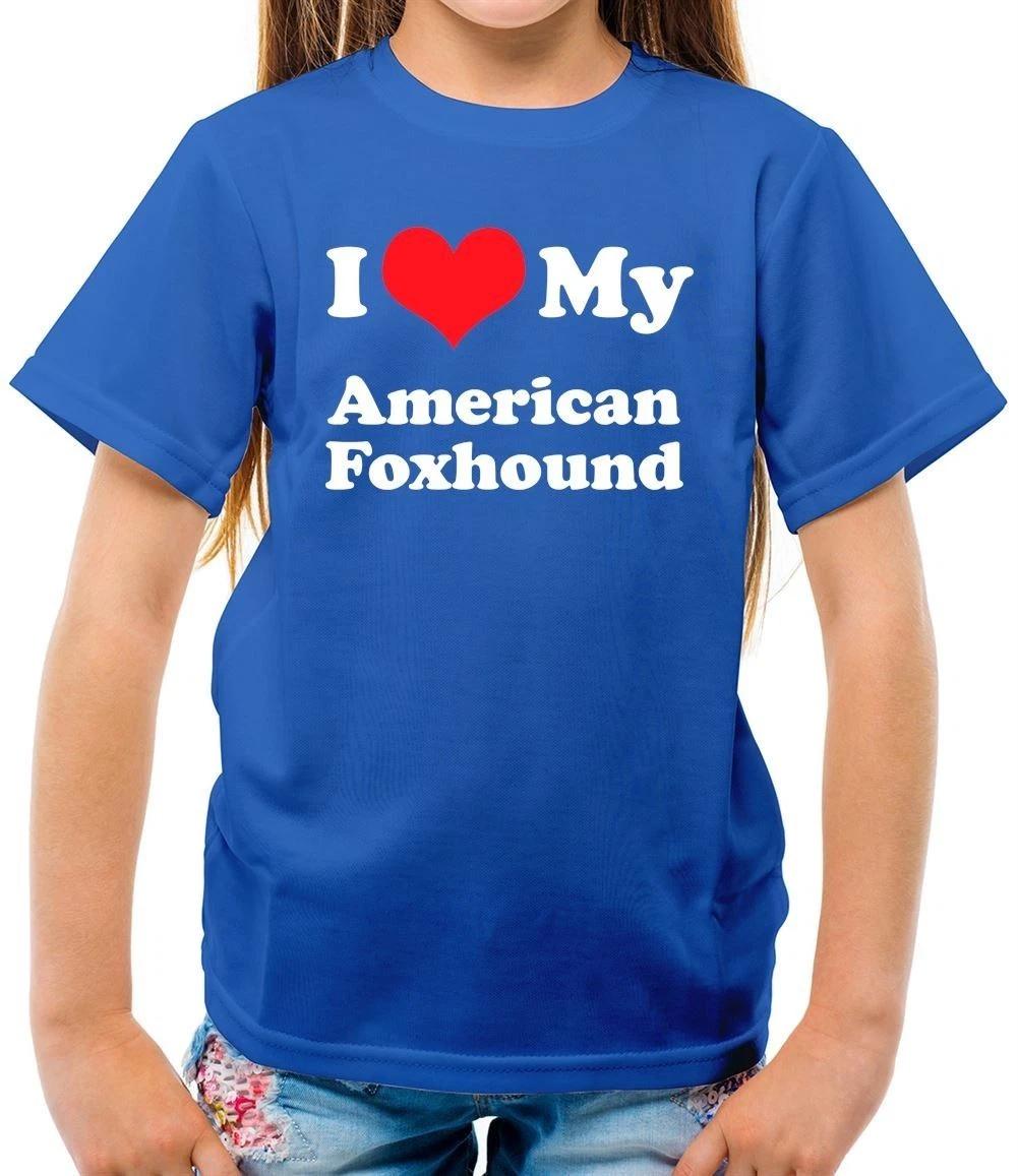 I Love My American Fox Hound - T-Shirt - Puppy Dog Dogs Love Funny Foxhound 120