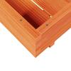 Plant Pot Wax Brown 70x70x26.5 Cm Solid Pine Wood