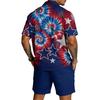Men's Casual Lightweight Breathable Short-Sleeve Shirt And Shorts Set