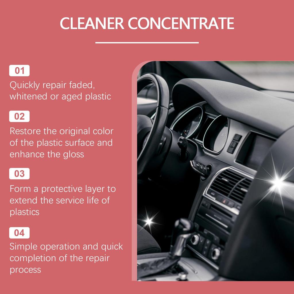 Rayhong car interior plastic renovator interior cleaning anti-scratch bright as new maintenance repair agent