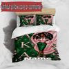 3pcs Duvet Cover Set (1*Duvet Cover + 2*Pillowcase, Without Core), Custom Name Alpha Kappa Alpha Pattern Bedding Set, Home Bedroom Decor Gift