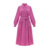 TVIEW Asymmetrical Shirred Puff Long Dress_V6A-Vop010