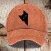Fun Little Black Cat Printed Visor Baseball Cap  For Man Women Hiking Fishing Vacation
