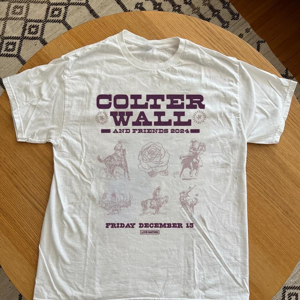 

Colter Wall and Friends 2024 Music Tour TShirt White Unisex S To 4XL UU530 Unisex T-Shirt S