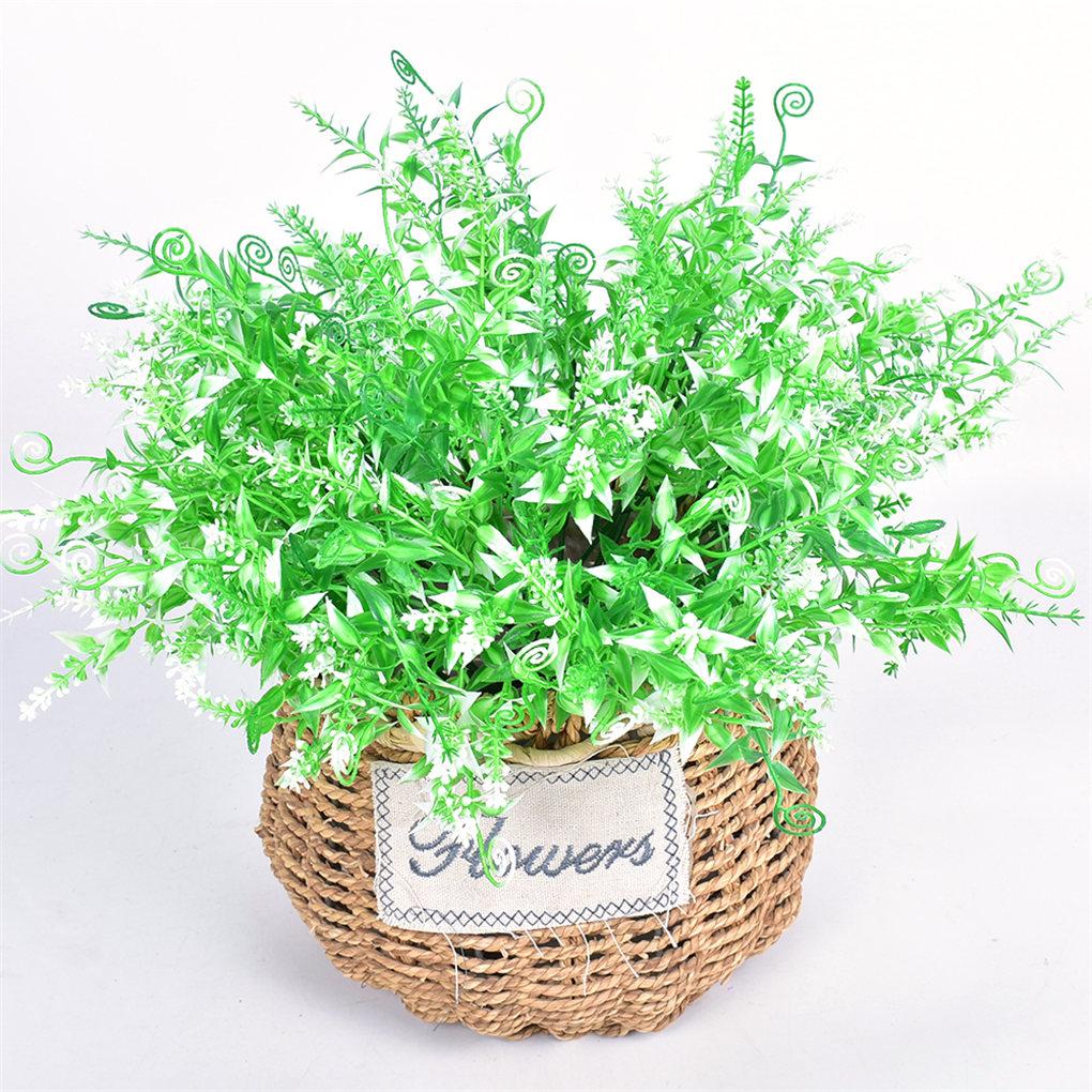 7-branch Artificial Plant Bouquet Simulation Water Grass Home Office Plastic Plant Decor