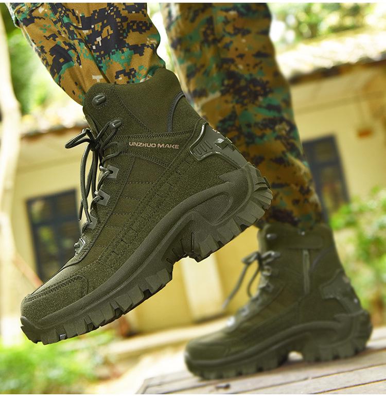 Pánské Velké Velikosti Jungle Combat Turistické Boty - INS Styl Polní Outdoorová Obuv B21