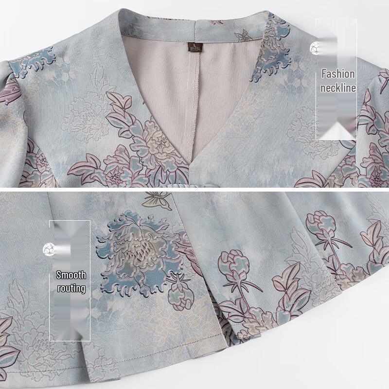 Yuzhaolin Damen Sommer Oberteil im chinesischen Stil, atmungsaktiv