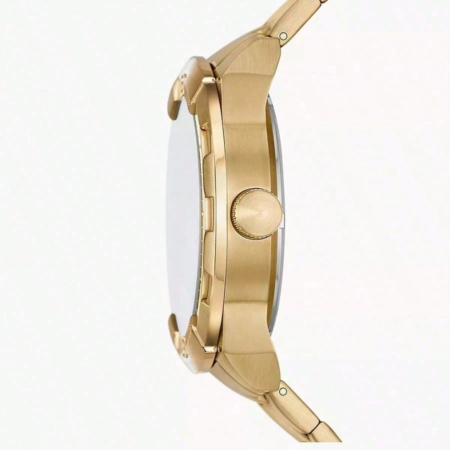 Fossil Men's Bronson Automatic Stainless Steel Watch, Hollowed Out Grey Dial, Stainless Steel Strap, Fashionable Business ME3257