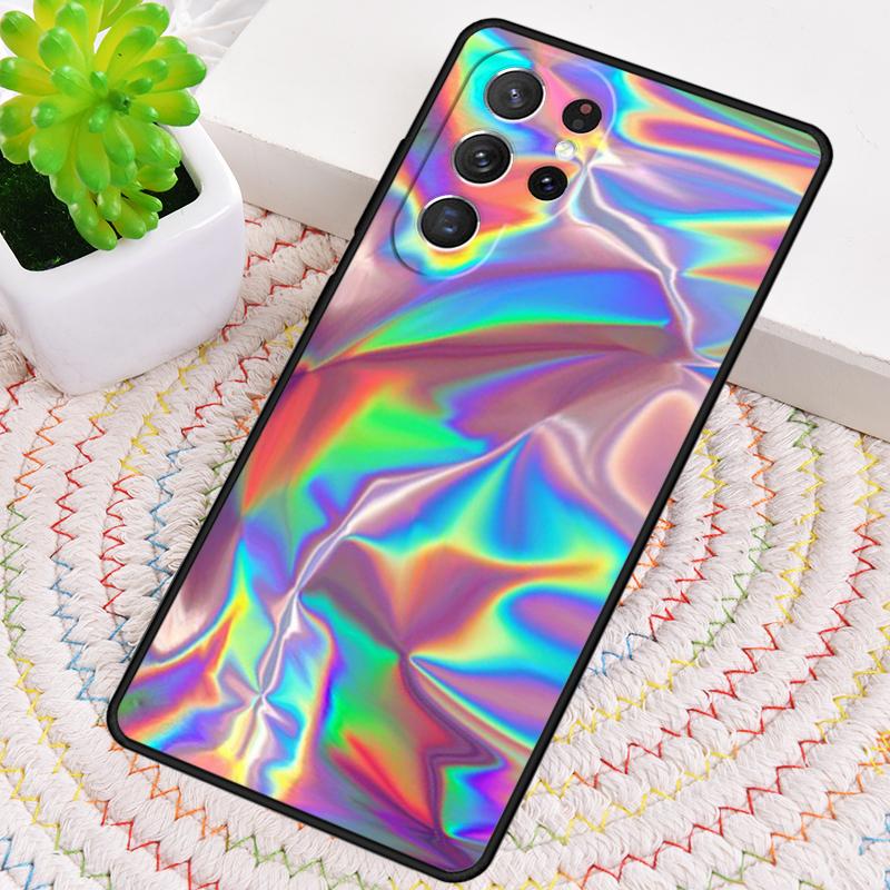Holographic Dope Trippy Print Silicone Phone Case For Samsung Galaxy Note 10 Pro S26 S25 S24 S23 S22 S21 Plus Ultra Capa Cover