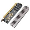 M.2 NVMe SSD To PCIe Adapter PCIe 4.0 Aluminium Alloy Plug and Play M.2 PCIe Adapter Card for Desktop X16 Slot