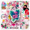 50 Flamingo Animal Graffiti Stickers for Kids - DIY Water Bottle, Skateboard, Luggage & Stationery Decor