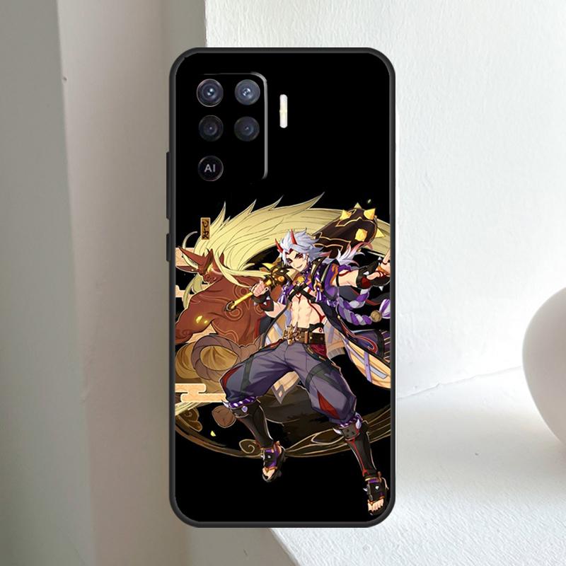 Genshin Impact Arataki Itto For OPPO A78 A98 A18 A38 A58 A5 A6 Pro A15 A17 A57 A16 A76 A96 A54 A74 A94 A40 A60 A80 Case