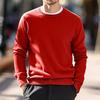 2024 Autumn/Winter Men's Round Neck European-American Knitwear Thin Wool Sweater