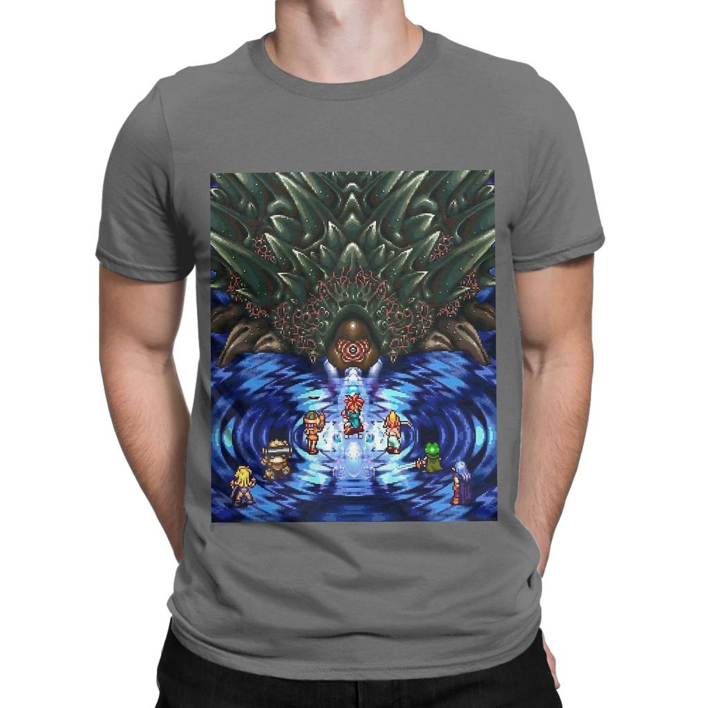 Chrono Trigger Lavos Battle Funny 100 Cotton TShirt Chrono Trigger Tees Tops For Unisex