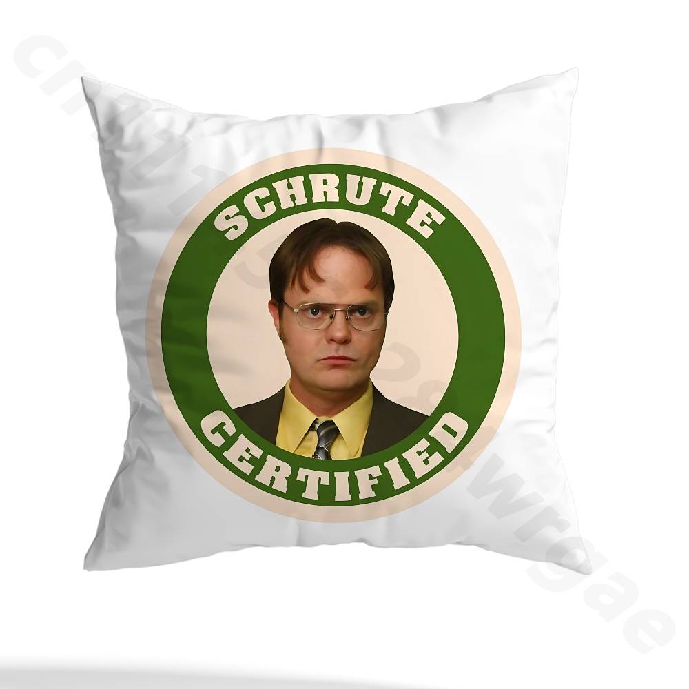 Hot TV The Office Pillow Case Square Double-Sided Printing Short Plush Sofa Cushion Cover Bedroom Bedside Pillow