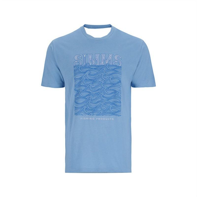 

SIMMS Fishing Clothes Camo Sunblock Outdoor Luya Short-sleeved Sweatshirt Breathable T-shirt Top XXS