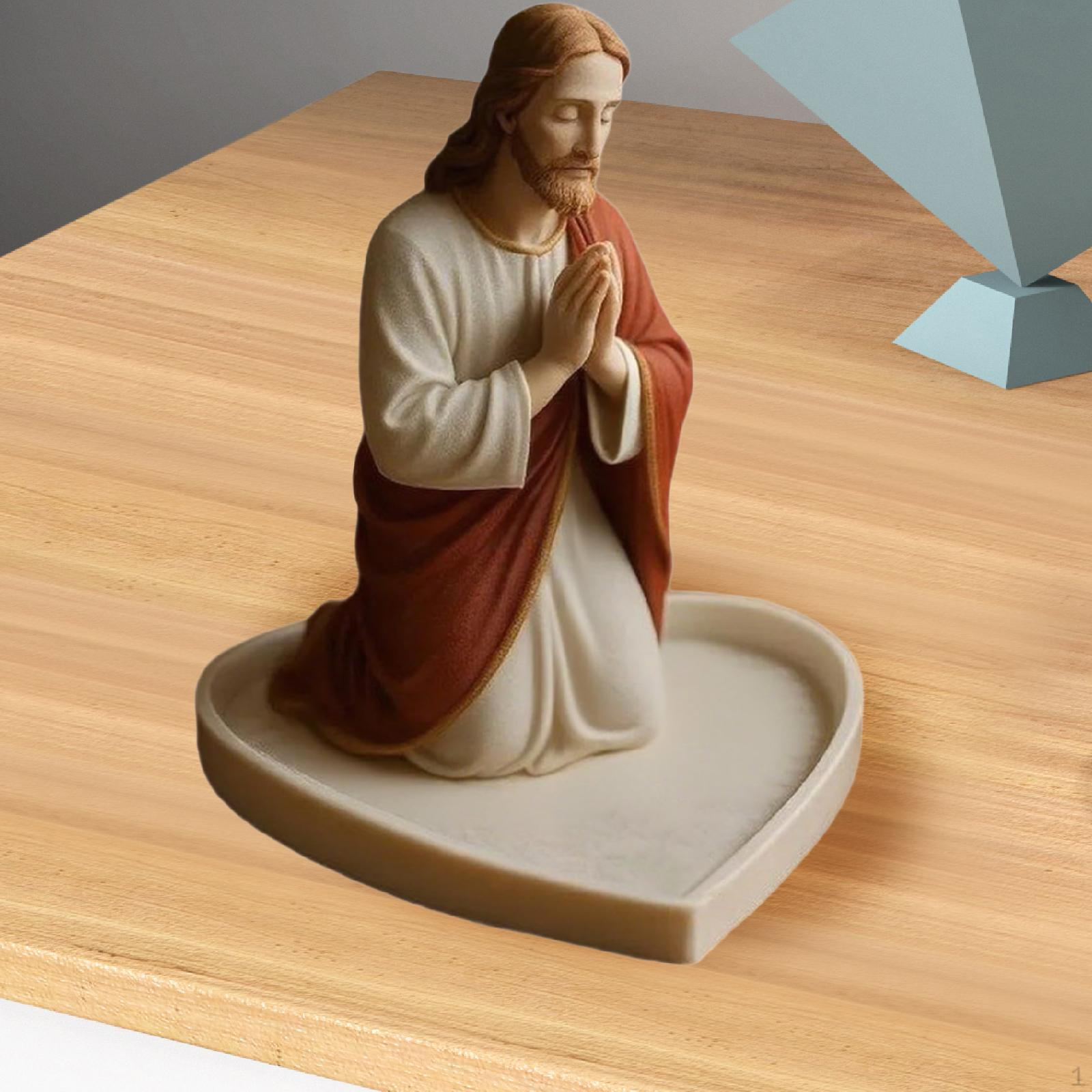 

Подставка для украшений Органайзер для туалетного столика Декоративная подставка для статуэток Смола Подставка для мелочей для ожерелий Jesus