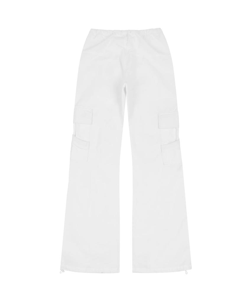 ORDINARY HOLIDAY Banding Cargo Pants [White]