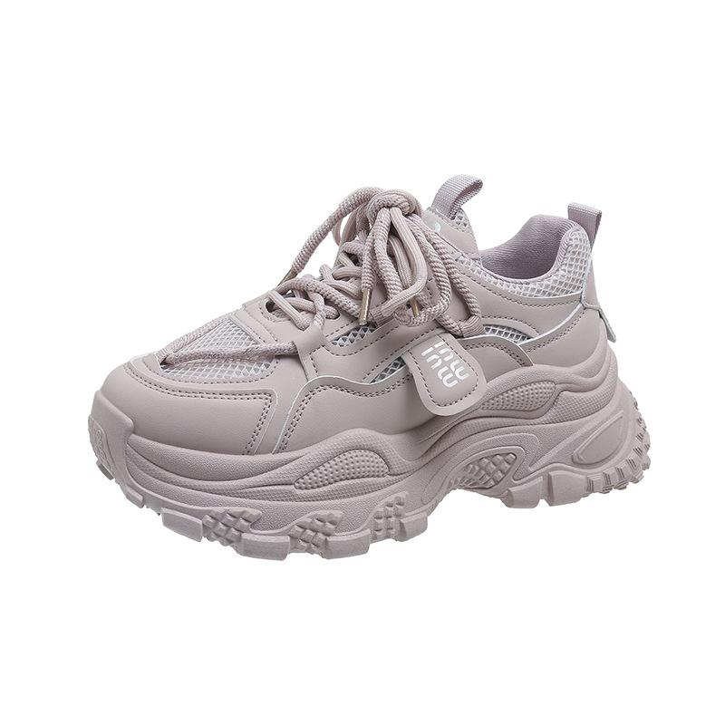 

Showing feet small platform dad shoes women s height increase new white casual sneakers women 40 розовый